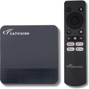 Catvision Android TV Box | 2GB/16GB | Dual Band Wi-Fi | 4K HDR | Infrared Remote | Media Streaming Device