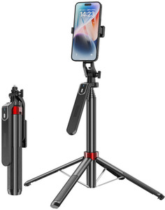 Tryonce 4-in-1 Selfie Stick Tripod 6 Feet with Bluetooth Remote and Stable Handle Tripod Tripod