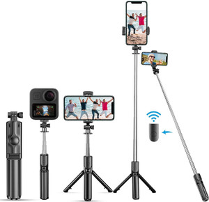 Hold up Bluetooth Extendable Selfie Sticks with Wireless Remote Bluetooth Selfie Stick