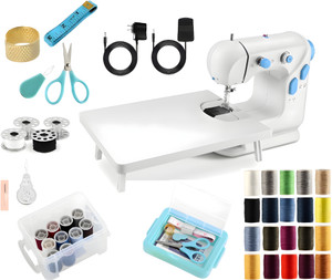 Onshoppy Vivid Multifunctional with Extension Table & Sewing Kit for Beginners Electric Sewing Machine