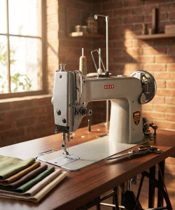 USHA Craft Master Deluxe Industrial Sewing Machine Silver - Image 5