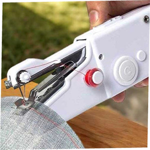 Veenaaz Handy Stitch Mini Hand Sewing Machine, White - Image 1