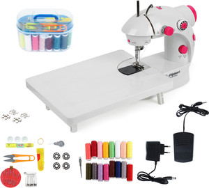 Flipkart SmartBuy Combo of Mini Sewing Machine with Extension Table And Accessory Kit & Foot Pedal Electric Sewing Machine