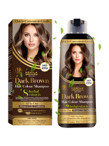 KOKILA NOPPD Shampoo Hair Colour, Dark Brown, 400 ml - Image 5
