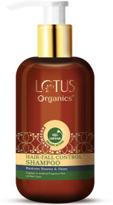 Lotus Organics+ Hair Fall Control Shampoo | Restores Bounce & Shine | Sulphate Free