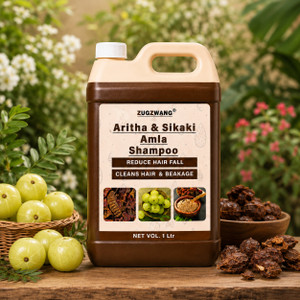 ZugZwang Amla Reetha Shikakai Shampoo Natural Hair Growth & Hair Fall Contro|