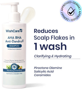 WishCare Anti Dandruff Shampoo - Hydrating formula with upto 100% Dandruff Reduction