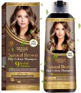 KOKILA NOPPD Shampoo Hair Colour, Natural Brown - Image 5