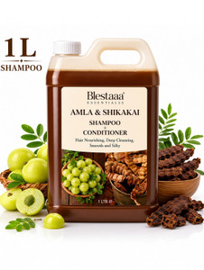 blestaaa essentialss Herbal Amla Reetha Shikakai Shampoo for Natural Hair Care
