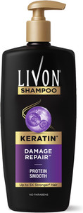 LIVON Keratin Shampoo for Women & Men |Repairs Damaged Hair |Smooth & 5x Stronger Hair