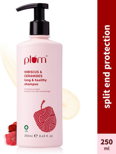 Plum Hibiscus & Ceramides Long & Healthy Shampoo|Conditions Hair,Prevents Split Ends