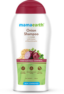 Mamaearth Onion Hair Fall Shampoo for Hair Growth & Hair Fall Control with added Keratin