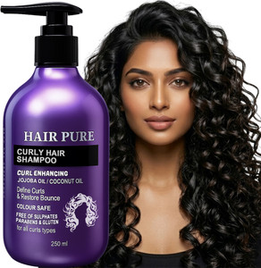 Hair Pure Curly Hair Shampoo – Infused with Jojoba Oil & Cocoa Butter, Deep Moisture