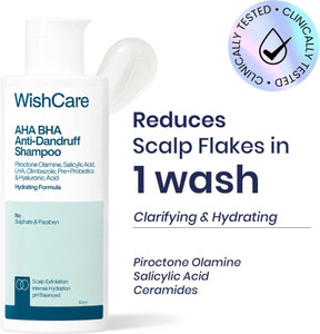 WishCare Hydrating Anti Dandruff Shampoo|Upto 100% Flake Reduction|With Salicylic Acid