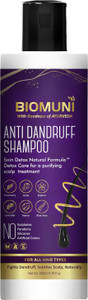 BIOMUNI Pure and Natural Anti Dandruff Shampoo Shampoo for Women, Men & Kids (200 ml)