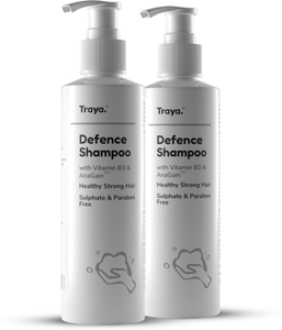 Traya Defence Shampoo for Scalp Nourishment | Contains Biotin & Anagain (Pack of 2)
