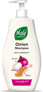 Nyle Naturals Anti Dandruff Onion Shampoo|For Dandruff Free Hair |Onion & Fenugreek