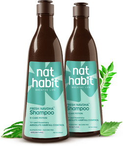 Nat Habit Navdha Anti-Hair Fall Rosemary Shampoo - Image 6