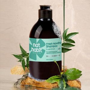 Nat Habit Rosemary Shampoo for Women & Men | Sulphate Free Dandruff & Hair Fall Shampoo
