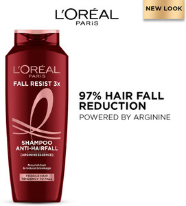 L'Oréal Paris Fall Resist 3X Arginine Anti-Hair Fall Shampoo | For Thinning & Hair Loss