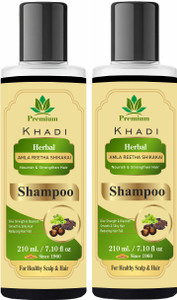 Premium Khadi Natural Amla Reetha Sikakai Shampoo
