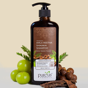 Pureus Herbals Amla Reetha Shikakai Sulphate & Paraben Free Shampoo