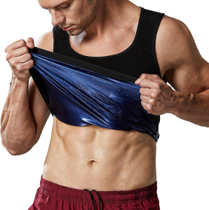 speginic Sauna Sweat Shaper Vest for Men Workout for Weight Loss Waist Body Body Men Shapewear