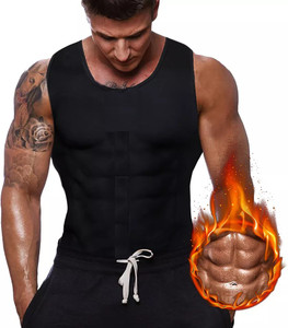 speginic Sweat Shaper Men�s Premium Slimming Shapewear Workout Sauna Tank Top Vest पुरुषों के लिए शेपवेयर