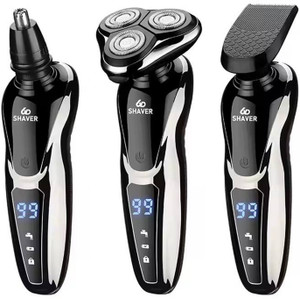 Retails Infinity LED Display Rechargeable 3 in 1 High Quality Men's Grooming Kit  Shaver For Men