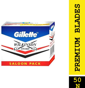 Gillette Wilkinson Sword Double Edge Blades - 50 Blades (Saloon Pack), Men & Women