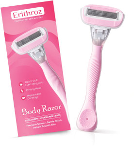 ERITHROZ Aloe-Boost 5 Blade Reusable Body Hair Removal Razor, Women