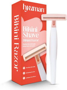 Hyuman Bikini Shave Razor for Women, Sensitive Skin Safe,Reusable,Painless Hair Removal, Women
