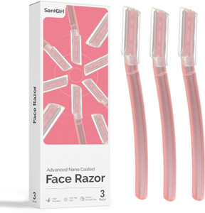 SaniGirl Reusable Face Razor for Women Facial Hair | Upper Lip, Eyebrow, Chin, Peach Fuzz, Women