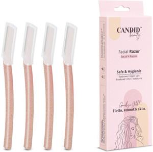 Candid Beauty Eyebrow & Facial Razor for Women|Reusable|Chin, Upperlip, Sideburns, Forehead, Women