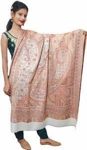 Kashmiri Thead Pashmina Printed Women Shawl