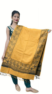 Kashmiri Thead Wool Floral Print Women Shawl