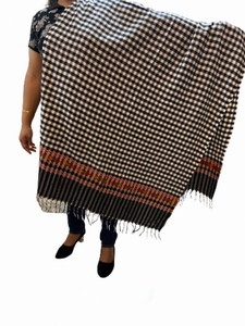Zaria Fabs Acrylic Checkered Women Shawl