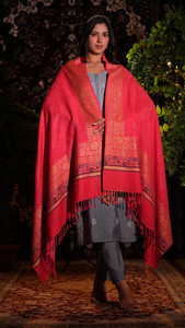 STSHAWLS Acrylic Self Design Women Shawl