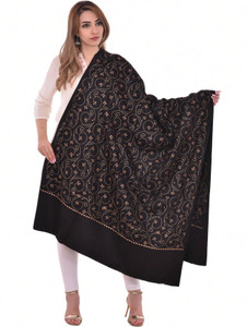 BAISA Pashmina, Wool Embroidered Women Shawl