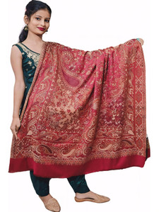 Kashmiri Thead Pashmina Printed Women Shawl