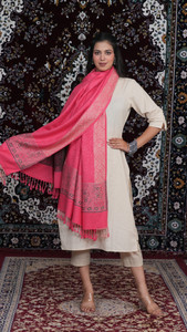 STSHAWLS Acrylic Self Design Women Shawl
