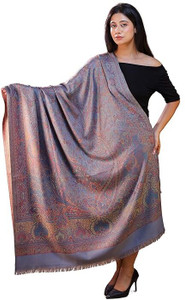 Kashmiri queen Pashmina Self Design Women Shawl