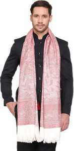 Kashmiri Thead Pashmina Self Design Men Shawl