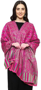 Kashmiri queen Pashmina Self Design Women Shawl