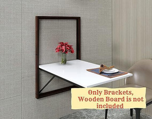 FLORA Wall Mount Shelves Utility Table & Shelf Kitchen Daning Folding Table Metal 4 Seater Dining Table