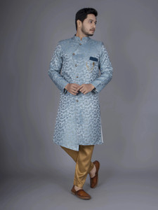 N.B.F Fashion Floral Print Sherwani
