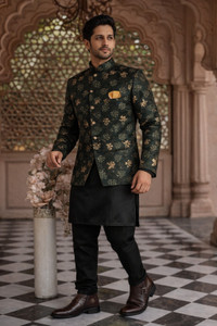 N.B.F Fashion Self Design Sherwani