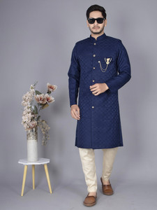 Brand Boy Woven Sherwani