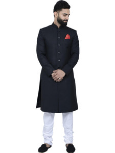 ALJAAMI Sherwani achkan Solid Sherwani