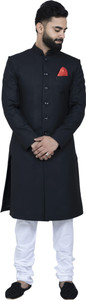ALJAAMI Sherwani achkan Solid Sherwani